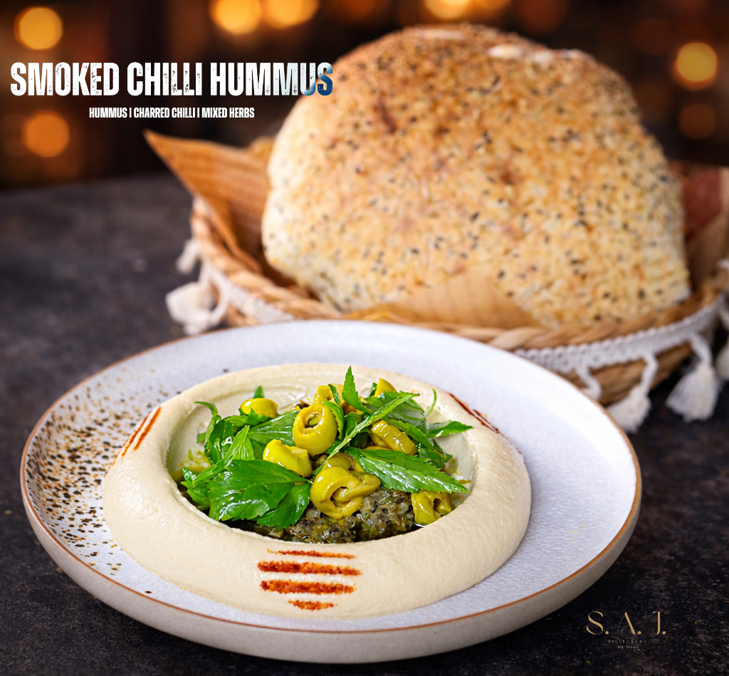 Smoked Chilli Hummus at a Middle Eastern restaurant in TTDI